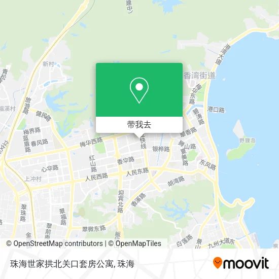 珠海世家拱北关口套房公寓地图