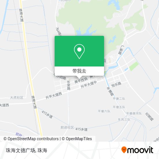 珠海文德广场地图