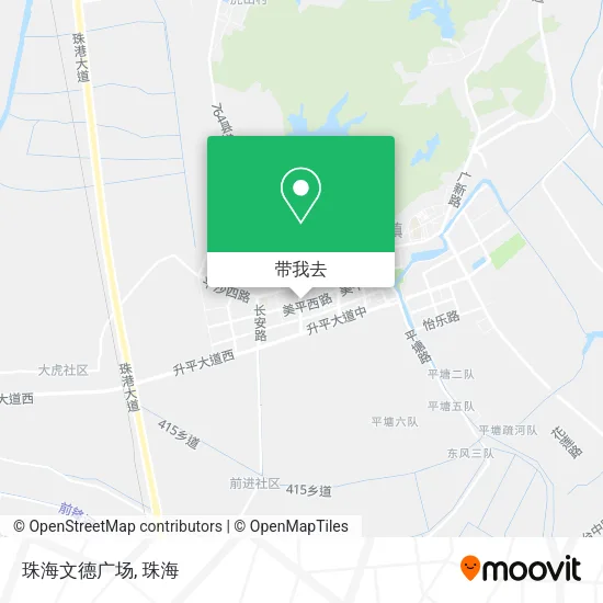 珠海文德广场地图
