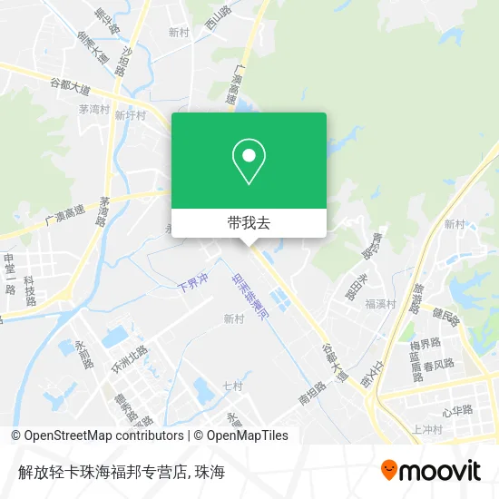 解放轻卡珠海福邦专营店地图