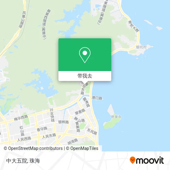 中大五院地图