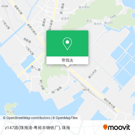 z147路(珠海港-粤裕丰钢铁厂)地图