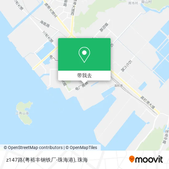 z147路(粤裕丰钢铁厂-珠海港)地图
