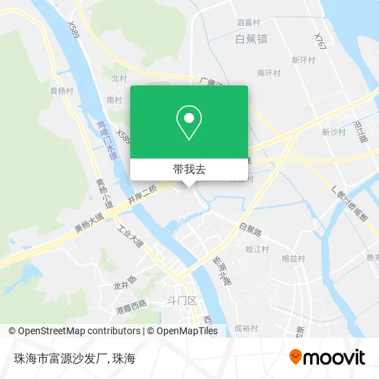 珠海市富源沙发厂地图