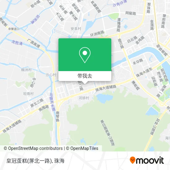 皇冠蛋糕(屏北一路)地图