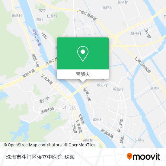 珠海市斗门区侨立中医院地图