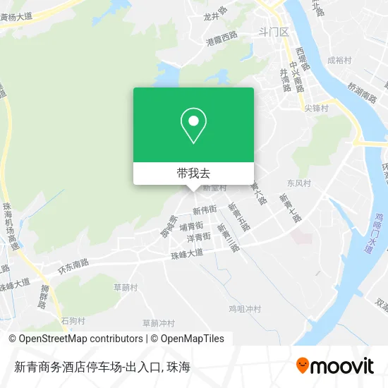 新青商务酒店停车场-出入口地图