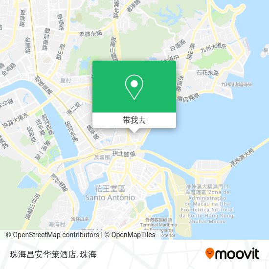 珠海昌安华策酒店地图