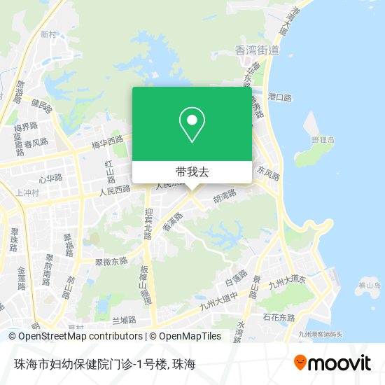 珠海市妇幼保健院门诊-1号楼地图