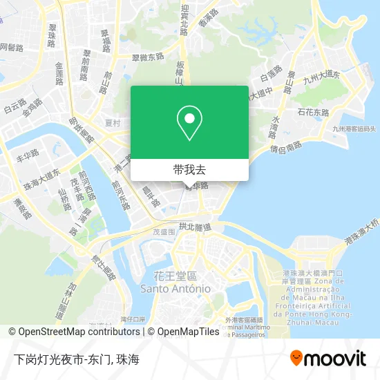 下岗灯光夜市-东门地图