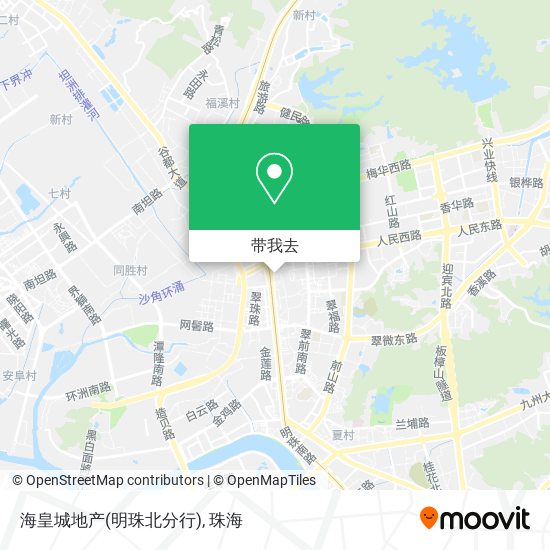 海皇城地产(明珠北分行)地图