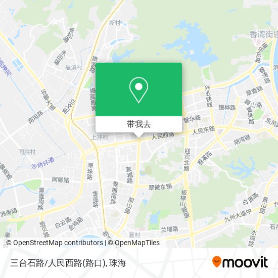 三台石路/人民西路(路口)地图