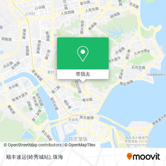 顺丰速运(岭秀城站)地图