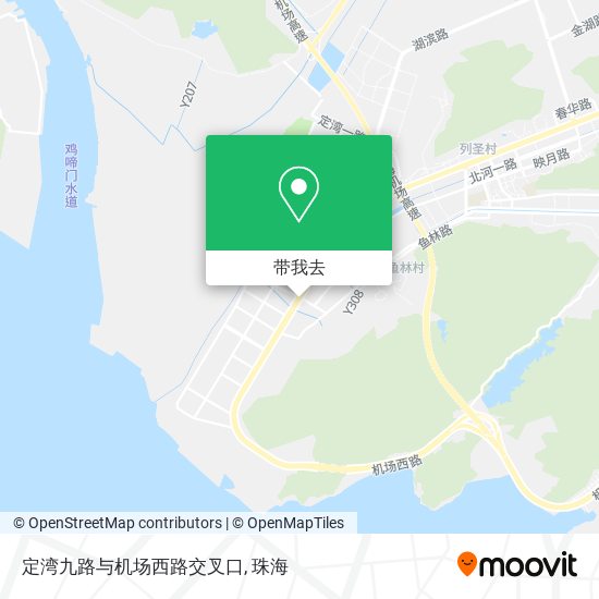 定湾九路与机场西路交叉口地图