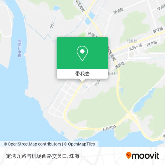 定湾九路与机场西路交叉口地图