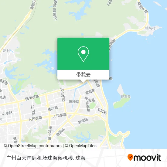 广州白云国际机场珠海候机楼地图