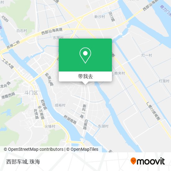 西部车城地图