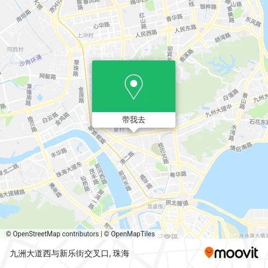 九洲大道西与新乐街交叉口地图