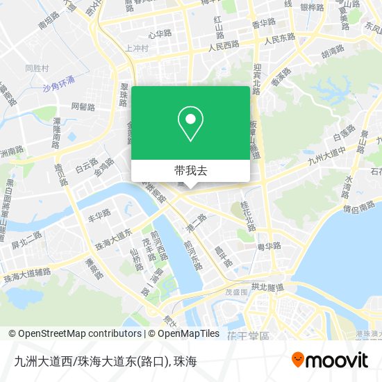 九洲大道西/珠海大道东(路口)地图