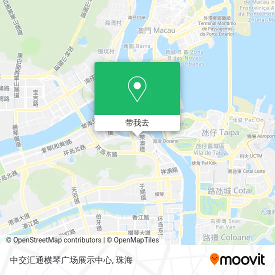 中交汇通横琴广场展示中心地图