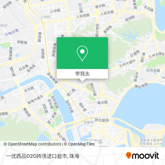 一优西品O2O跨境进口超市地图