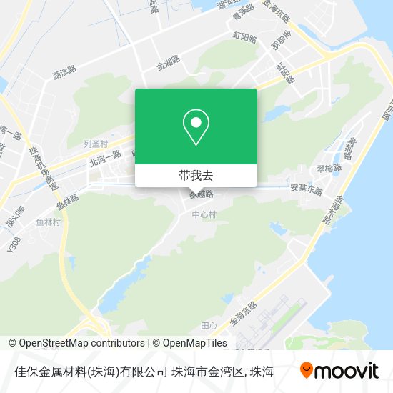 佳保金属材料(珠海)有限公司 珠海市金湾区地图