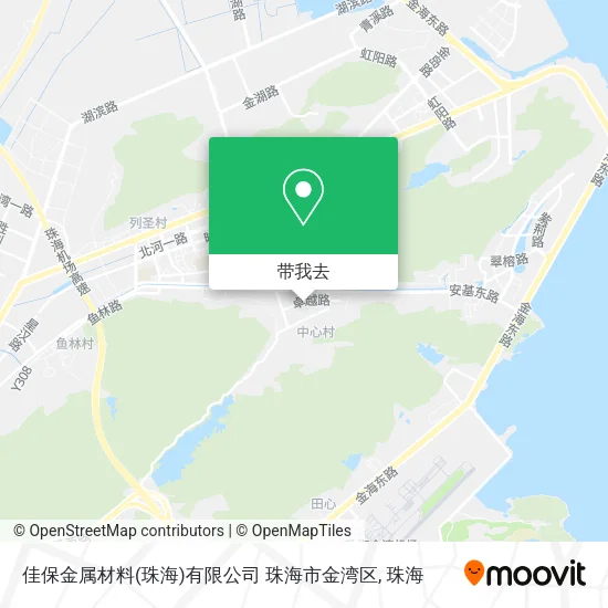佳保金属材料(珠海)有限公司 珠海市金湾区地图