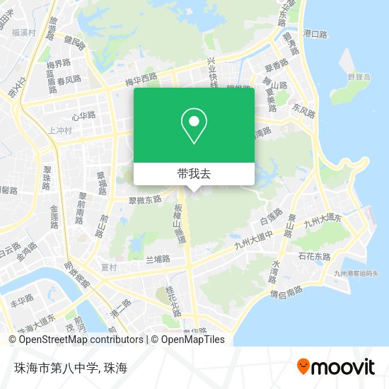 珠海市第八中学地图