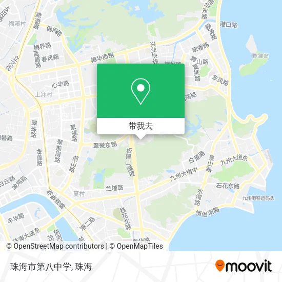 珠海市第八中学地图