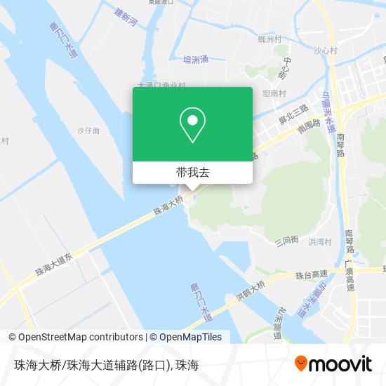 珠海大桥/珠海大道辅路(路口)地图