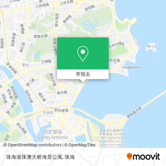 珠海港珠澳大桥海景公寓地图