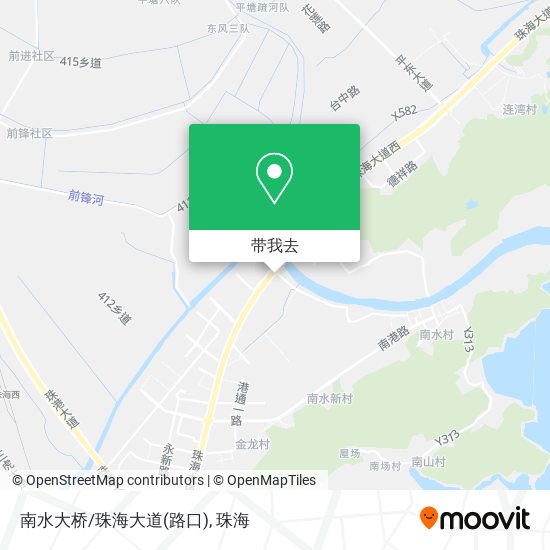南水大桥/珠海大道(路口)地图