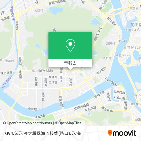 G94/港珠澳大桥珠海连接线(路口)地图
