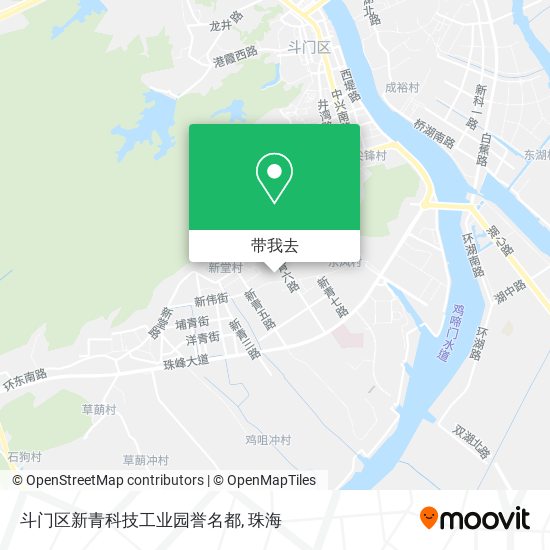 斗门区新青科技工业园誉名都地图