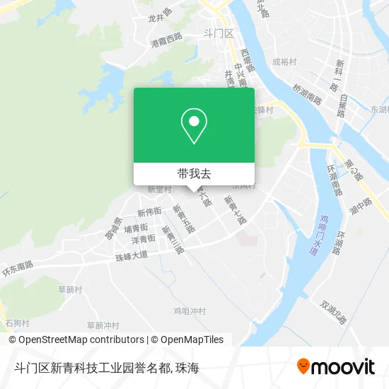 斗门区新青科技工业园誉名都地图