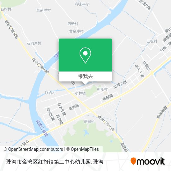 珠海市金湾区红旗镇第二中心幼儿园地图