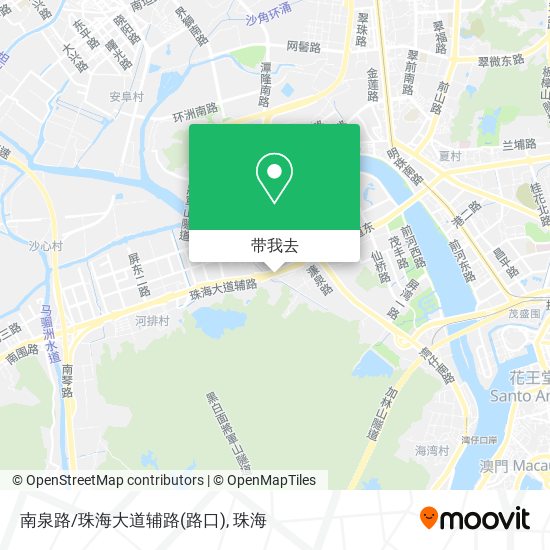 南泉路/珠海大道辅路(路口)地图