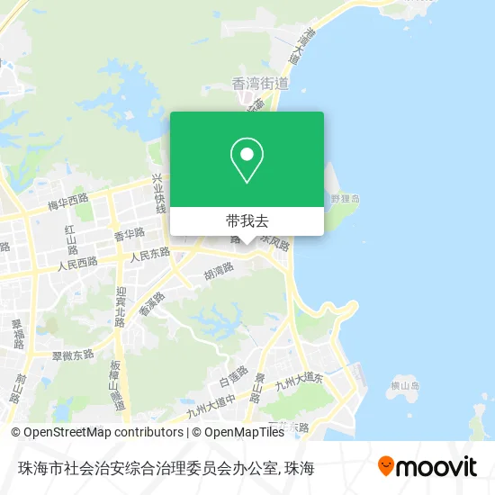 珠海市社会治安综合治理委员会办公室地图
