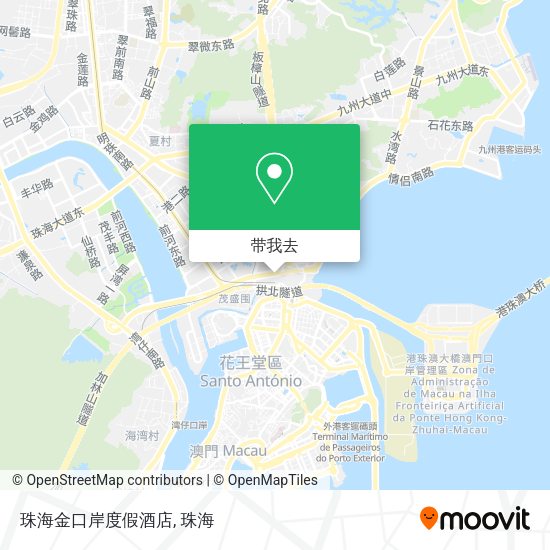 珠海金口岸度假酒店地图