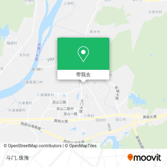 斗门地图