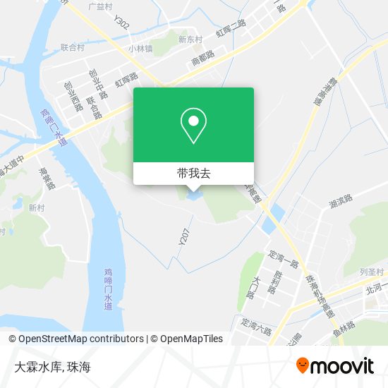 大霖水库地图