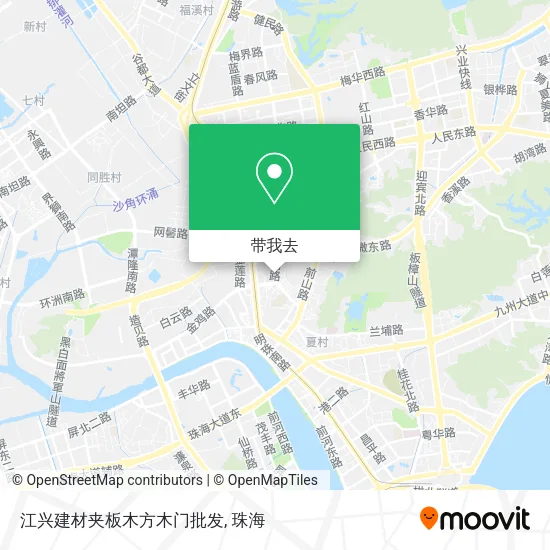 江兴建材夹板木方木门批发地图