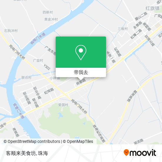 客顺来美食坊地图