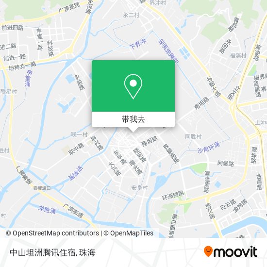 中山坦洲腾讯住宿地图