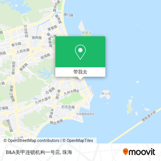 B&A美甲连锁机构一号店地图
