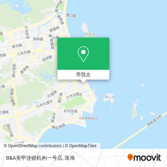 B&A美甲连锁机构一号店地图