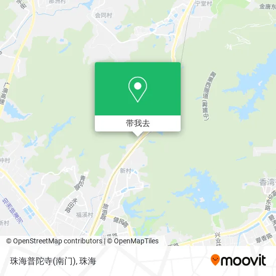 珠海普陀寺(南门)地图