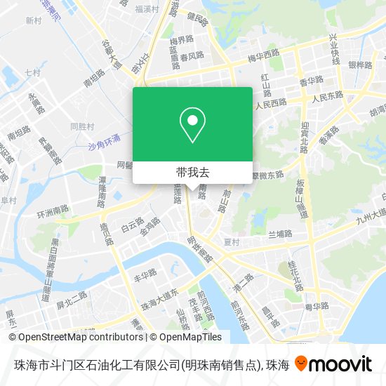 珠海市斗门区石油化工有限公司(明珠南销售点)地图