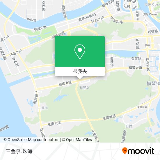 三叠泉地图