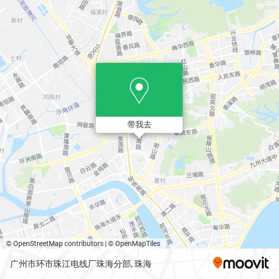 广州市环市珠江电线厂珠海分部地图